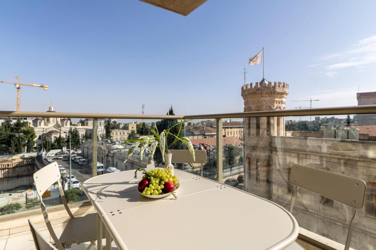 Luxury Three-Bedroom/Terrace Over Old City View Jerusalem Exterior foto